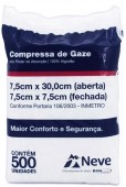 Curativo - Neve - Compressa de Gaze Não Estéril - 13 Fios - 500 unidades