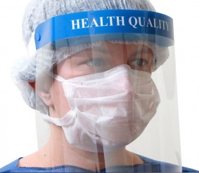 Protetor Facial Total - Healthy Quality - Plástico Transparente - Unidade