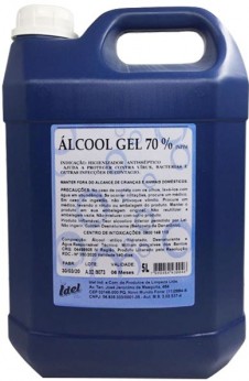 Álcool Gel - Idel - Gel Antisséptico 70% - 5L