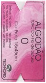 Fio Cirúrgico - Technofio - Algodão Torcido Preto - Fio de Sutura - unidade