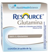 Suplemento L-Glutamina - Nestlé - Resource Glutamina - 20 Sachês de 5g