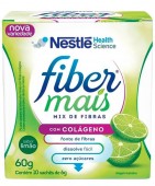 Fibra Alimentar  - Nestlé - Fiber Mais com Colágeno - 10 Sachês 6g