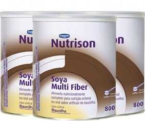 Dieta Enteral - Danone - Nutrison Soya Multi Fiber - 800g - Kit 3 Unidades