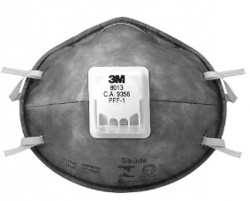 Respirador Descartável - 3M - Concha - com Válvula - PFF1 8013 - Cinza