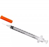 Seringa Descartável - SR - Estéril 0,5ml - Para Insulina  U-100